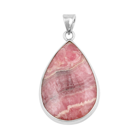 Rhodochrosite Pendant 925 Sterling Silver Natural Pear Gemstone Pendant Handmade Lovely Pendant Gift For Love