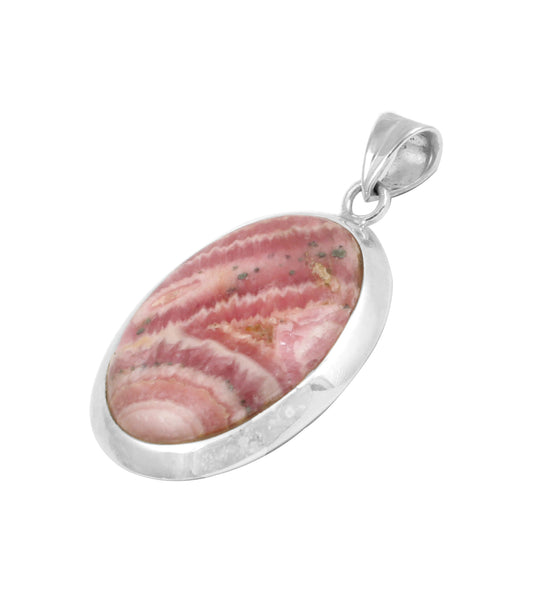 Rodocrosite Sterling Silver Pendant