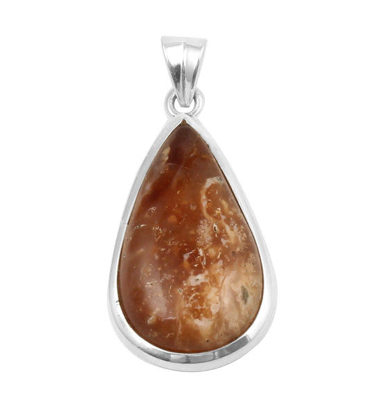 Amber Sterling Silver Pendant