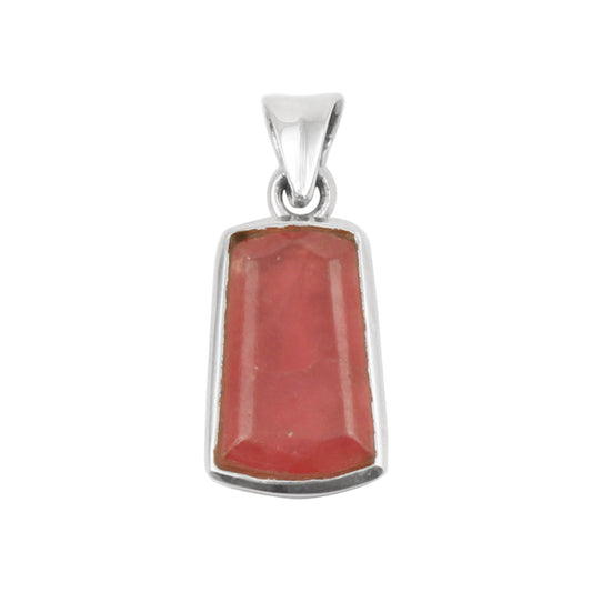 Natural Rhodochrosite Pendant Handmade Gemstone 925 Sterling Silver Pendant Jewelry
