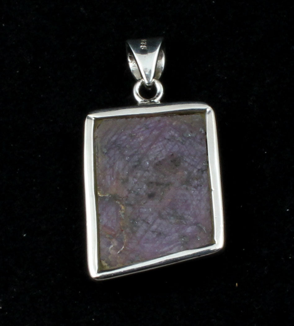 Natural Ruby Gemstone Pendant in 925 Sterling Silver Handmade Statement Pendant Gift For Her