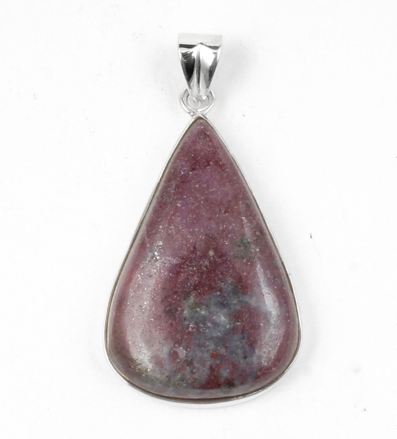 Natural Pear Ruby Pendant 925 Sterling Silver Pendant Handmade Pink Gemstone Pendant Gift For Her