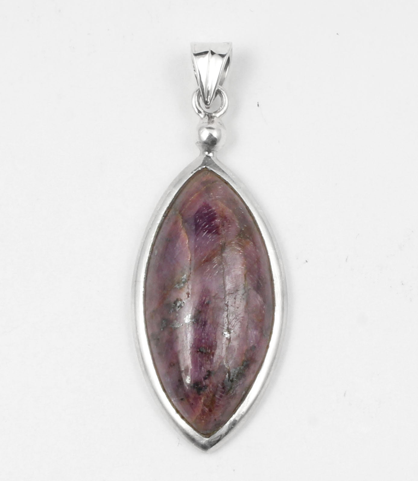 Natural Marquise Ruby Pendant 925 Sterling Silver Pendant Handmade Pink Gemstone Pendant Gift For Her