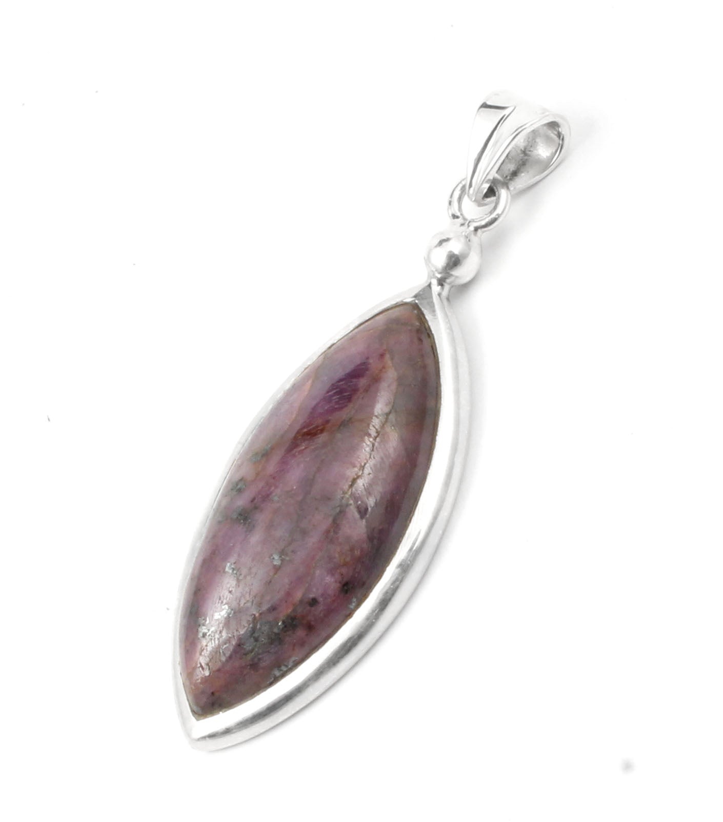 Natural Marquise Ruby Pendant 925 Sterling Silver Pendant Handmade Pink Gemstone Pendant Gift For Her