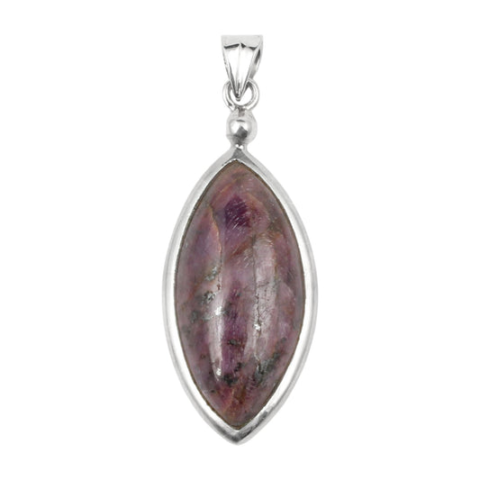 Natural Marquise Ruby Pendant 925 Sterling Silver Pendant Handmade Pink Gemstone Pendant Gift For Her