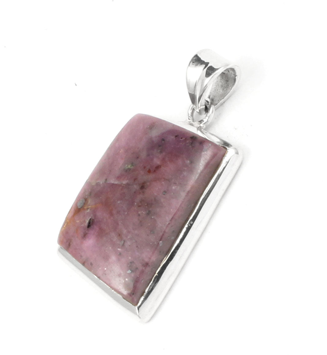 Natural Ruby Gemstone Pendant in 925 Sterling Silver Handmade Statement Pendant For Gift