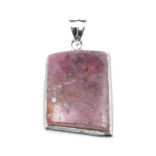Natural Ruby Gemstone Pendant in 925 Sterling Silver Handmade Statement Pendant For Gift