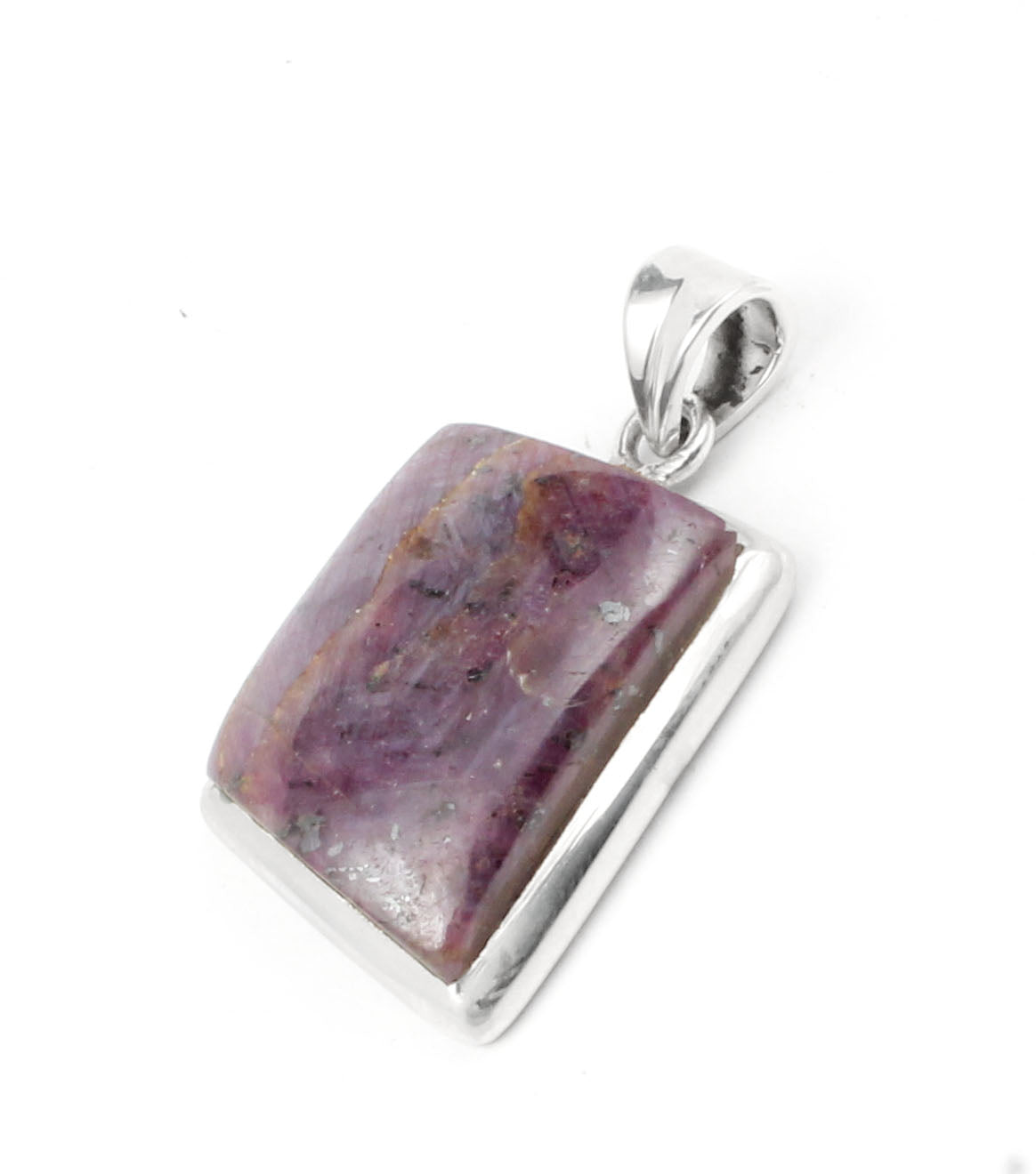 Natural Ruby Gemstone Pendant in 925 Sterling Silver Handmade Statement Pendant Birthday Gift For Her