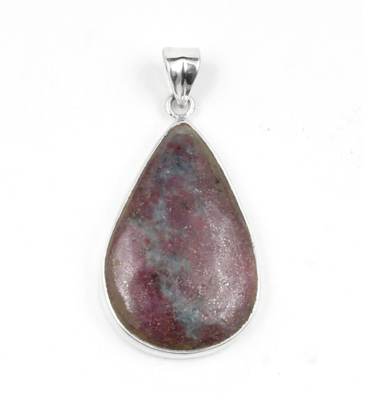 Natural Pink Ruby Gemstone Pendant in 925 Sterling Silver Handmade Statement Pendant For Gift