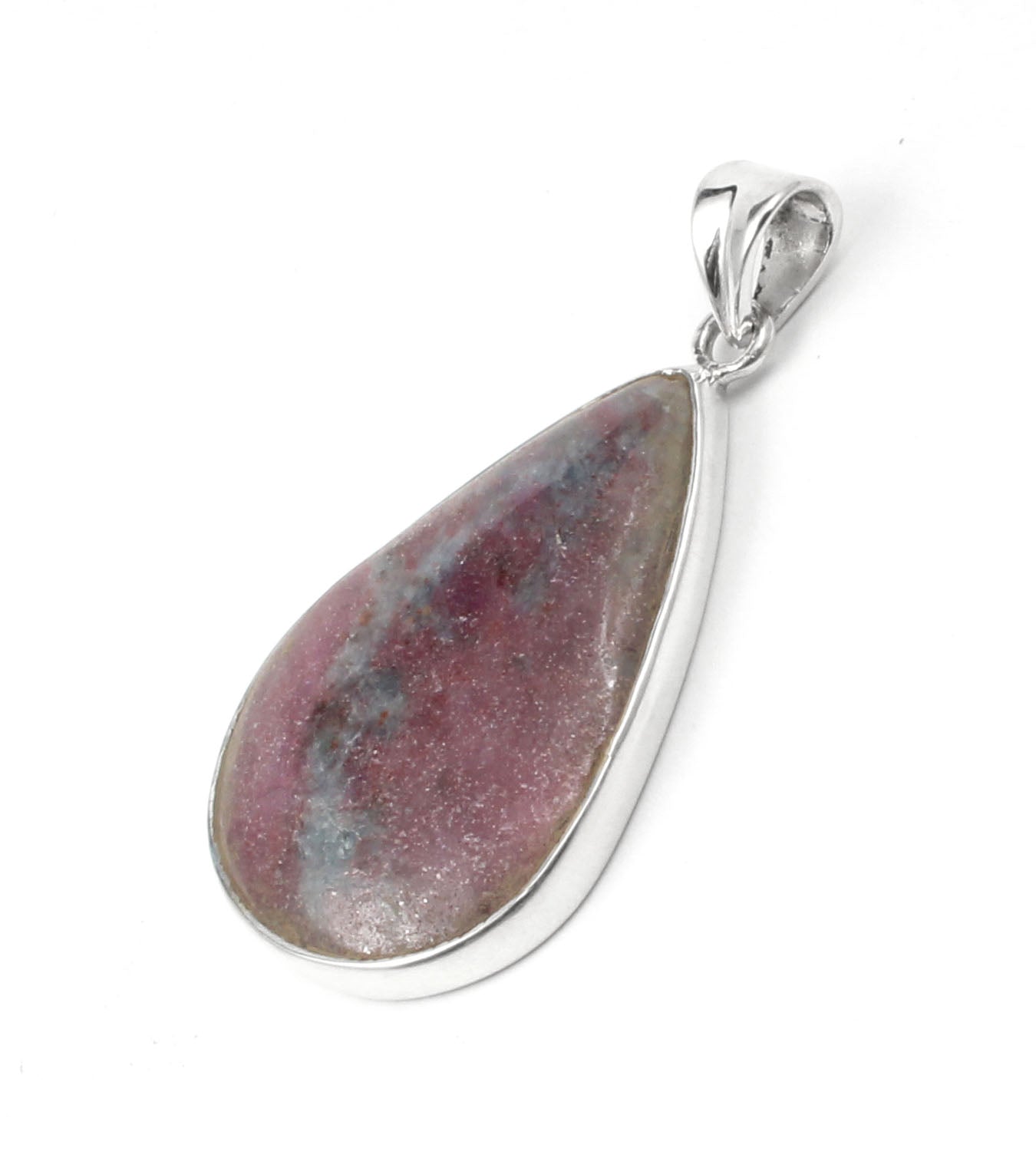 Natural Pink Ruby Gemstone Pendant in 925 Sterling Silver Handmade Statement Pendant For Gift