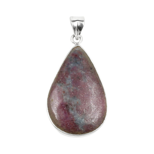 Natural Pink Ruby Gemstone Pendant in 925 Sterling Silver Handmade Statement Pendant For Gift
