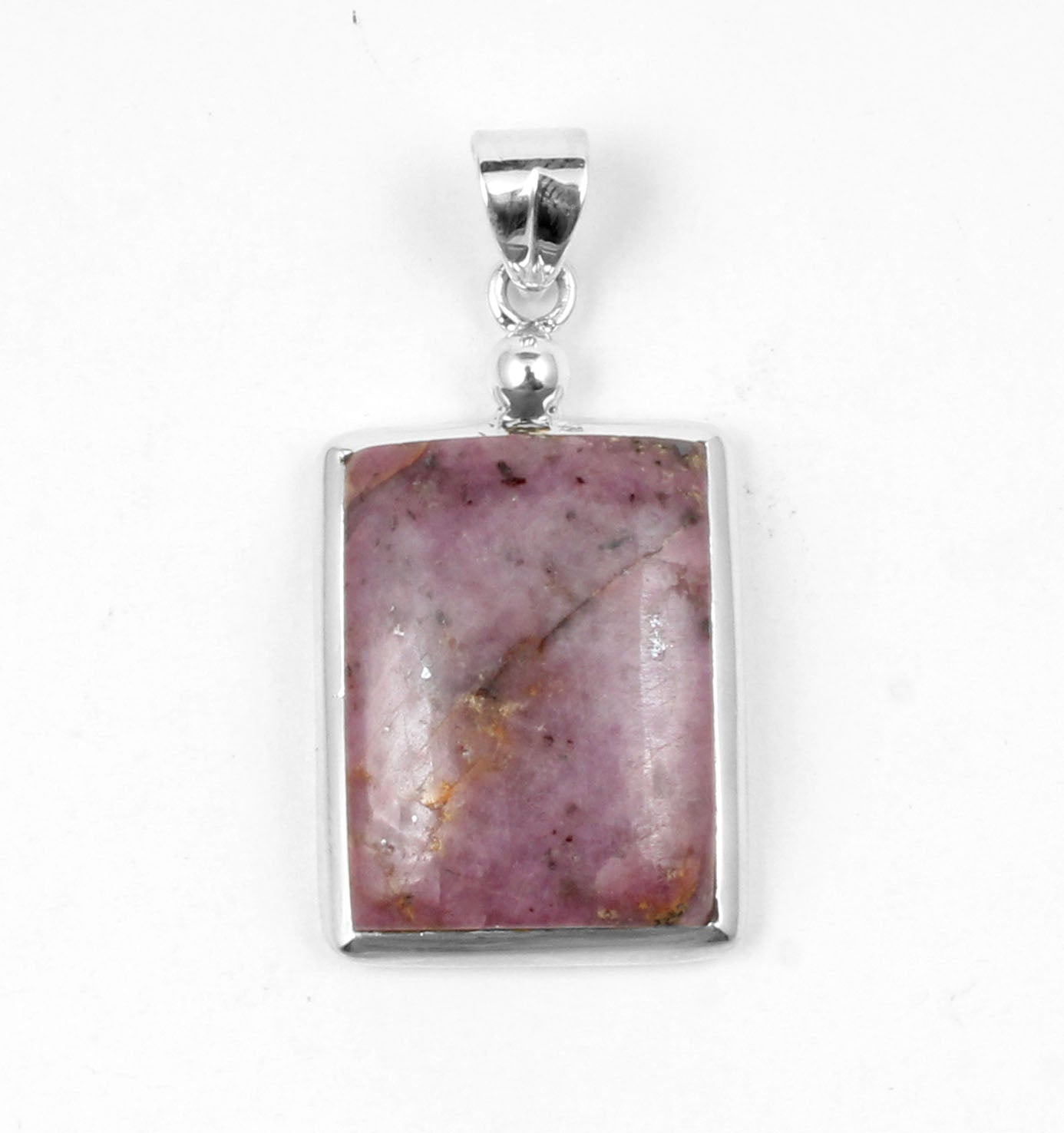 Pink Ruby Pendant 925 Sterling Silver Pendant Handmade Natural Gemstone Pendant For Women Girls
