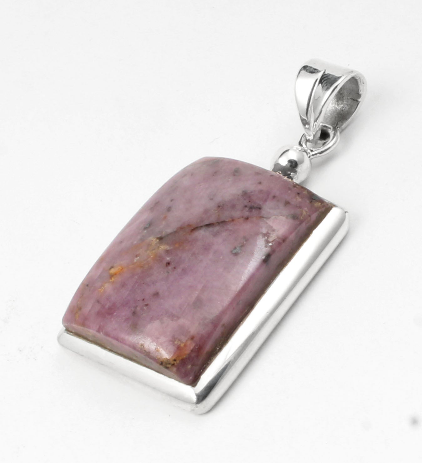 Pink Ruby Pendant 925 Sterling Silver Pendant Handmade Natural Gemstone Pendant For Women Girls