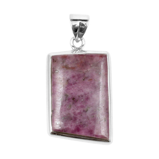 Ruby Gemstone Pendant 925 Sterling Silver Gemstone Pendant Handmade Lovely Pendant Gift For Her