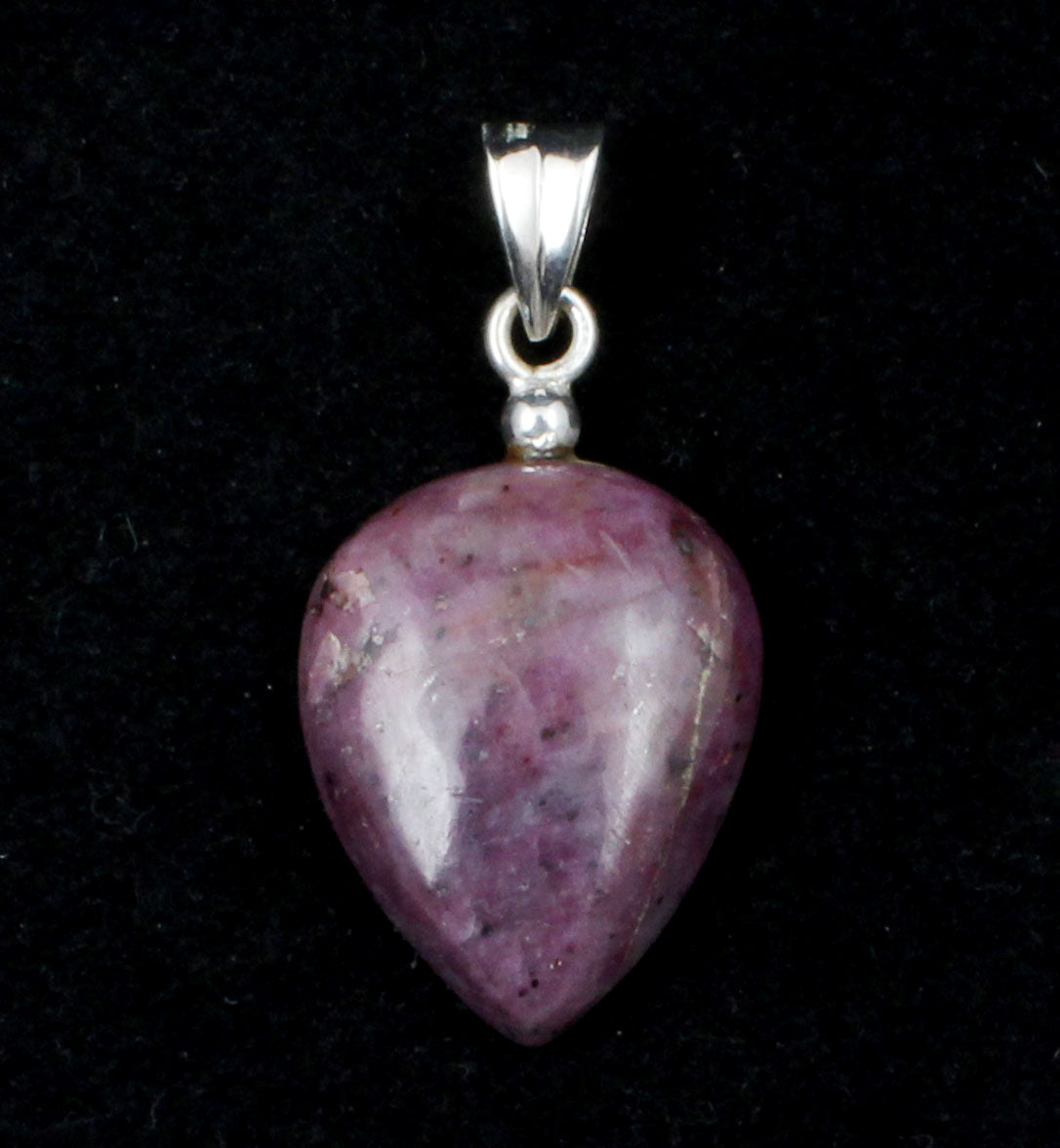Ruby Gemstone Pendant 925 Sterling Silver Top Drilled Gemstone Pendant Handmade Healing Crystal Pendant
