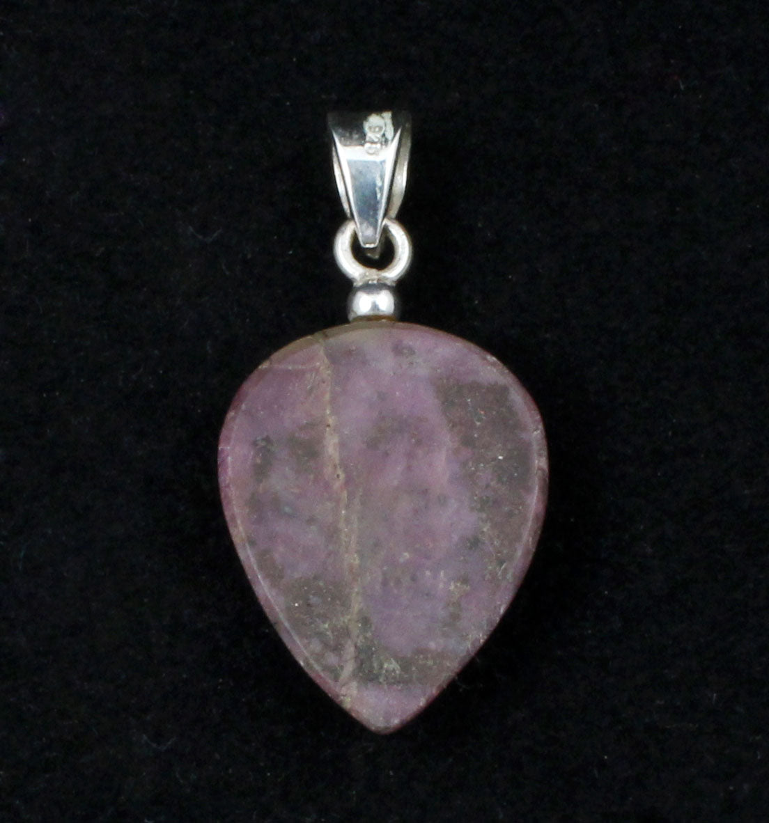 Ruby Gemstone Pendant 925 Sterling Silver Top Drilled Gemstone Pendant Handmade Healing Crystal Pendant