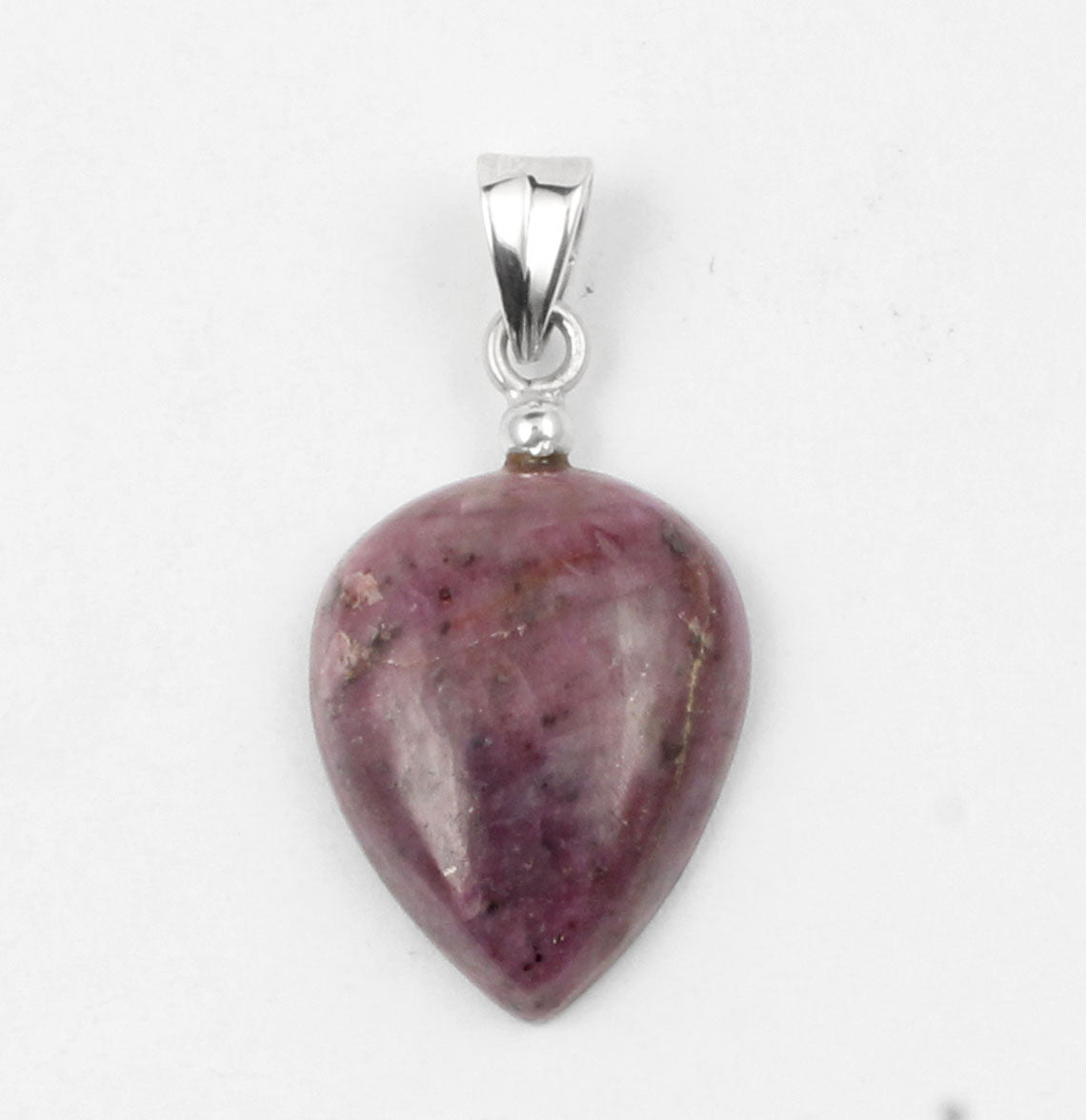 Ruby Gemstone Pendant 925 Sterling Silver Top Drilled Gemstone Pendant Handmade Healing Crystal Pendant