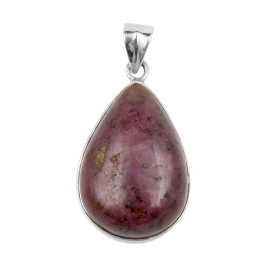 Pink Ruby Pendant 925 Sterling Silver Pear Gemstone Pendant Handmade Lovely Pendant Gift For Her