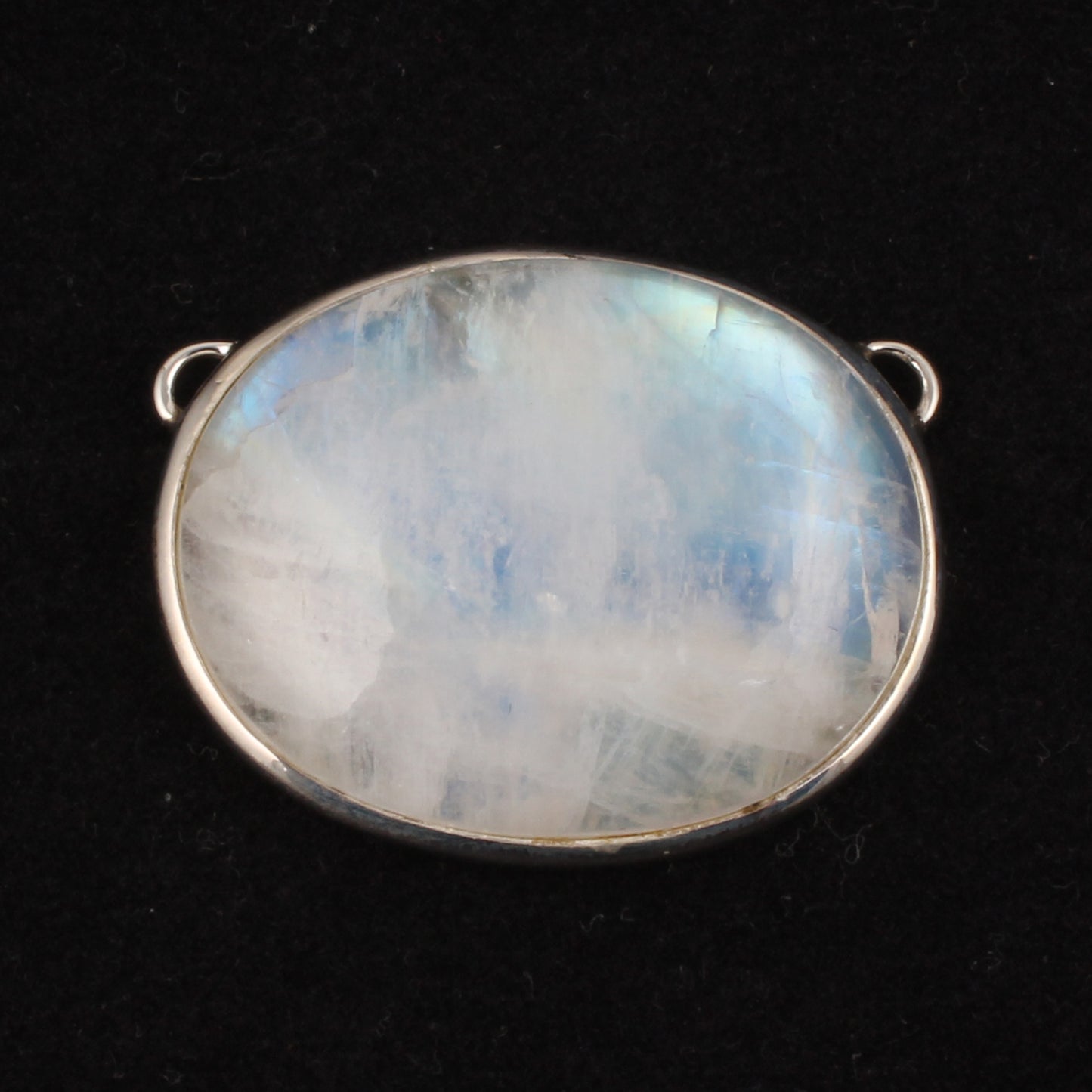 Natural Rainbow Moonstone Pendant Handmade Boho 925 Sterling Silver Bezel Set Oval Gemstone Pendant