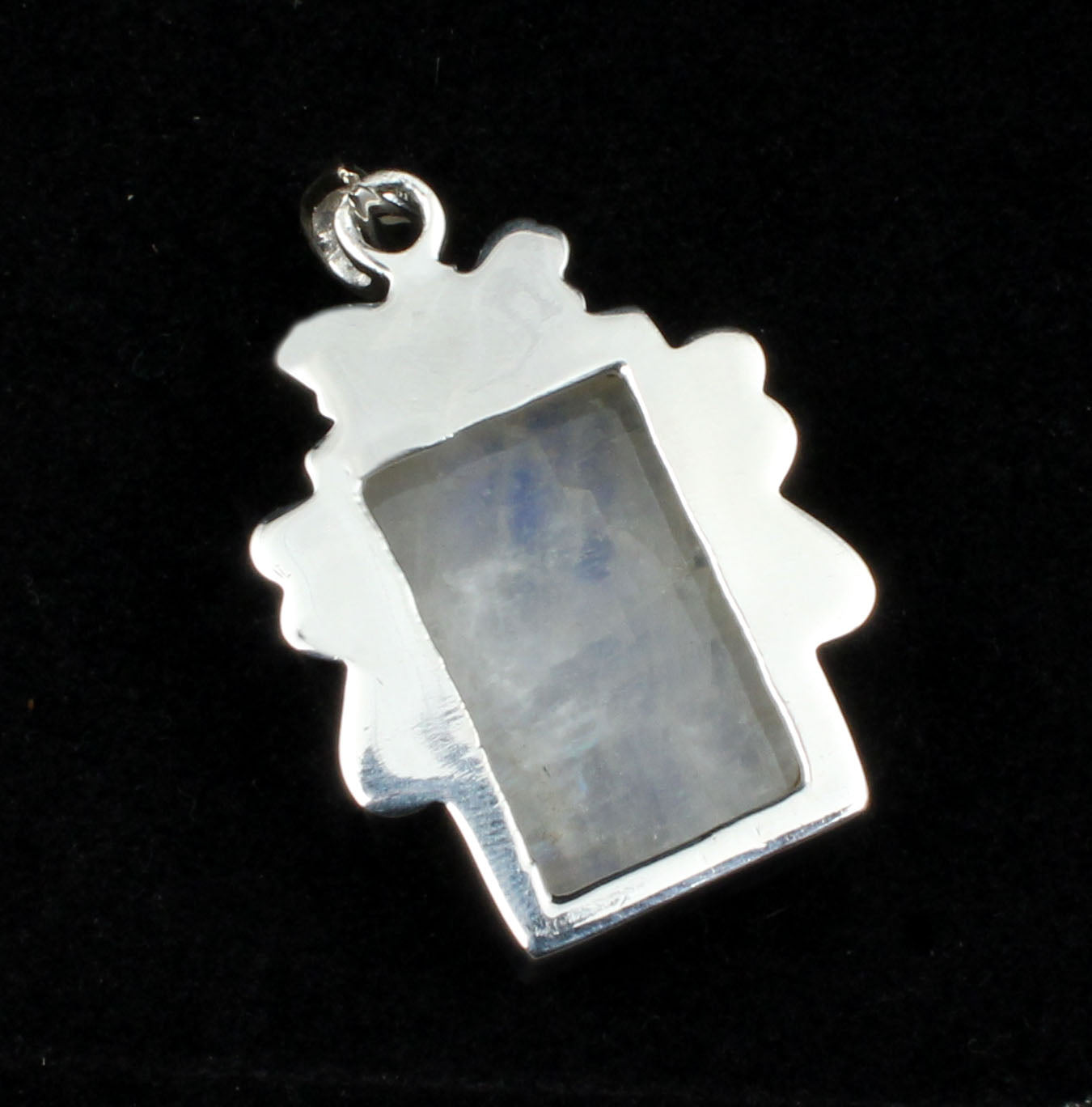 White Rainbow Sterling Silver Pendant