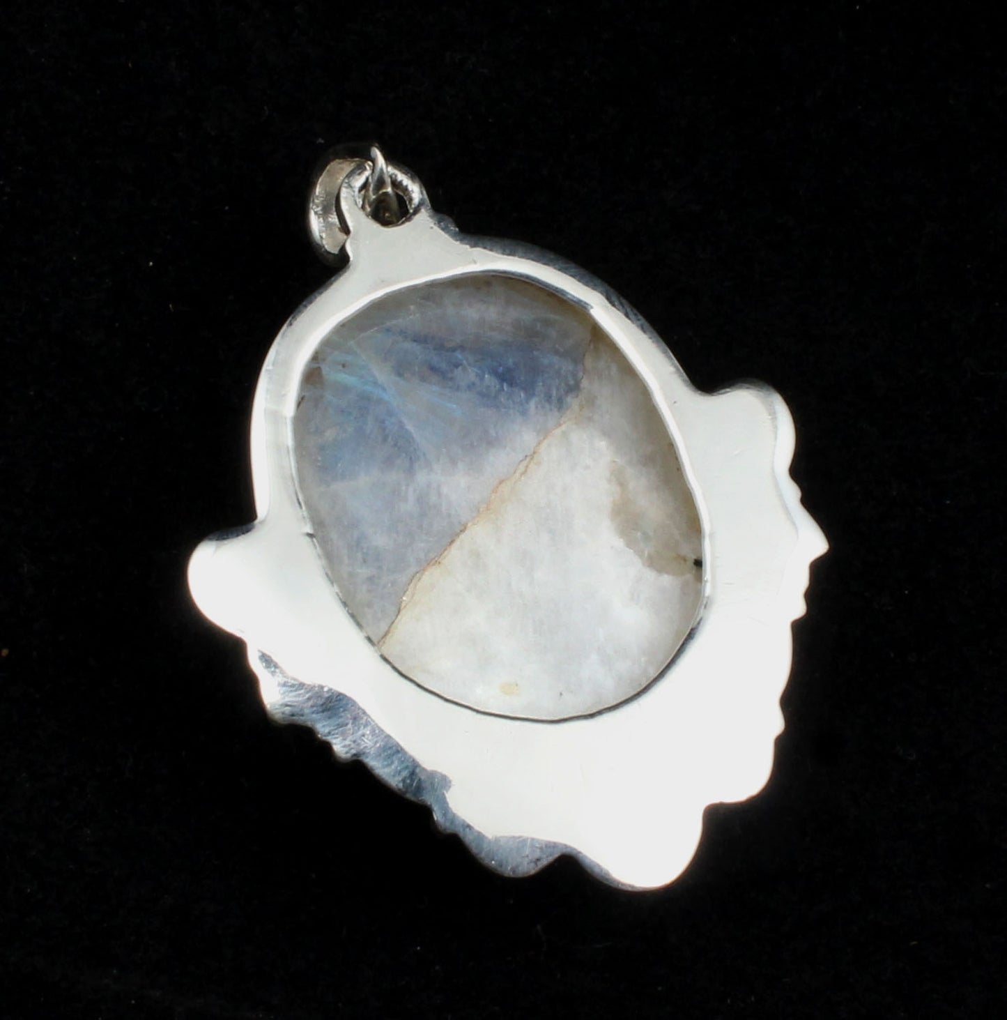 White Rainbow Sterling Silver Pendant