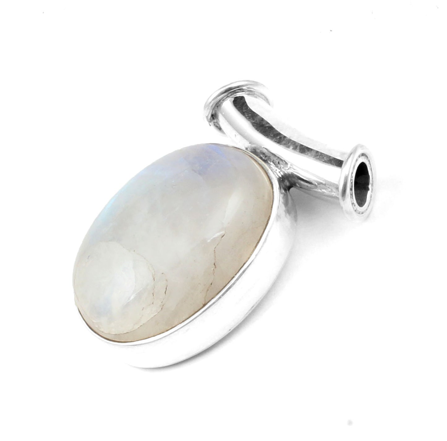 White Rainbow Sterling Silver Pendant