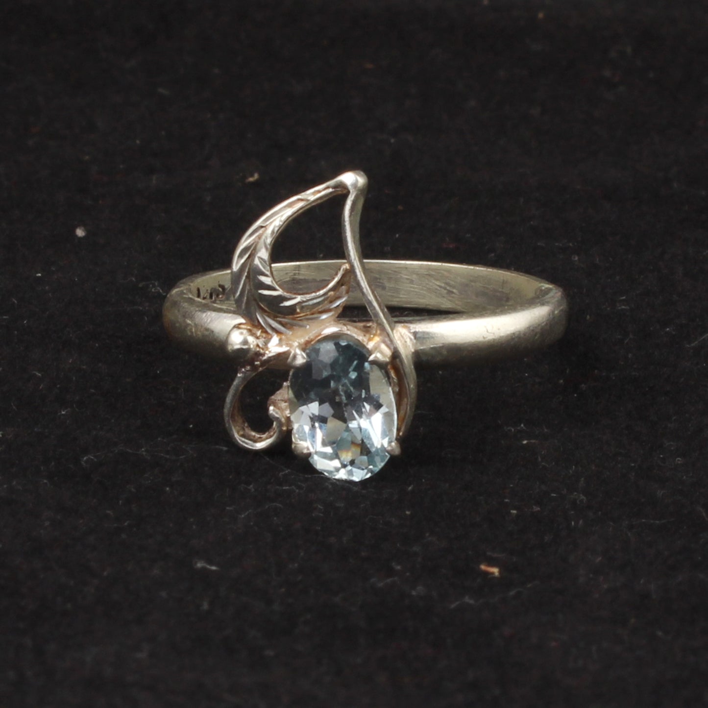 Blue Topaz Bohemian Ring Handmade Designer Charm 925 Sterling Silver Ring December Birthstone Jewelry