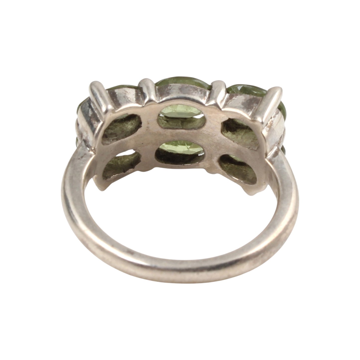 Multi Peridot Ring Handmade 925 Sterling Silver August Birthstone Ring Faceted Oval Gemstone Prong Setting Ring