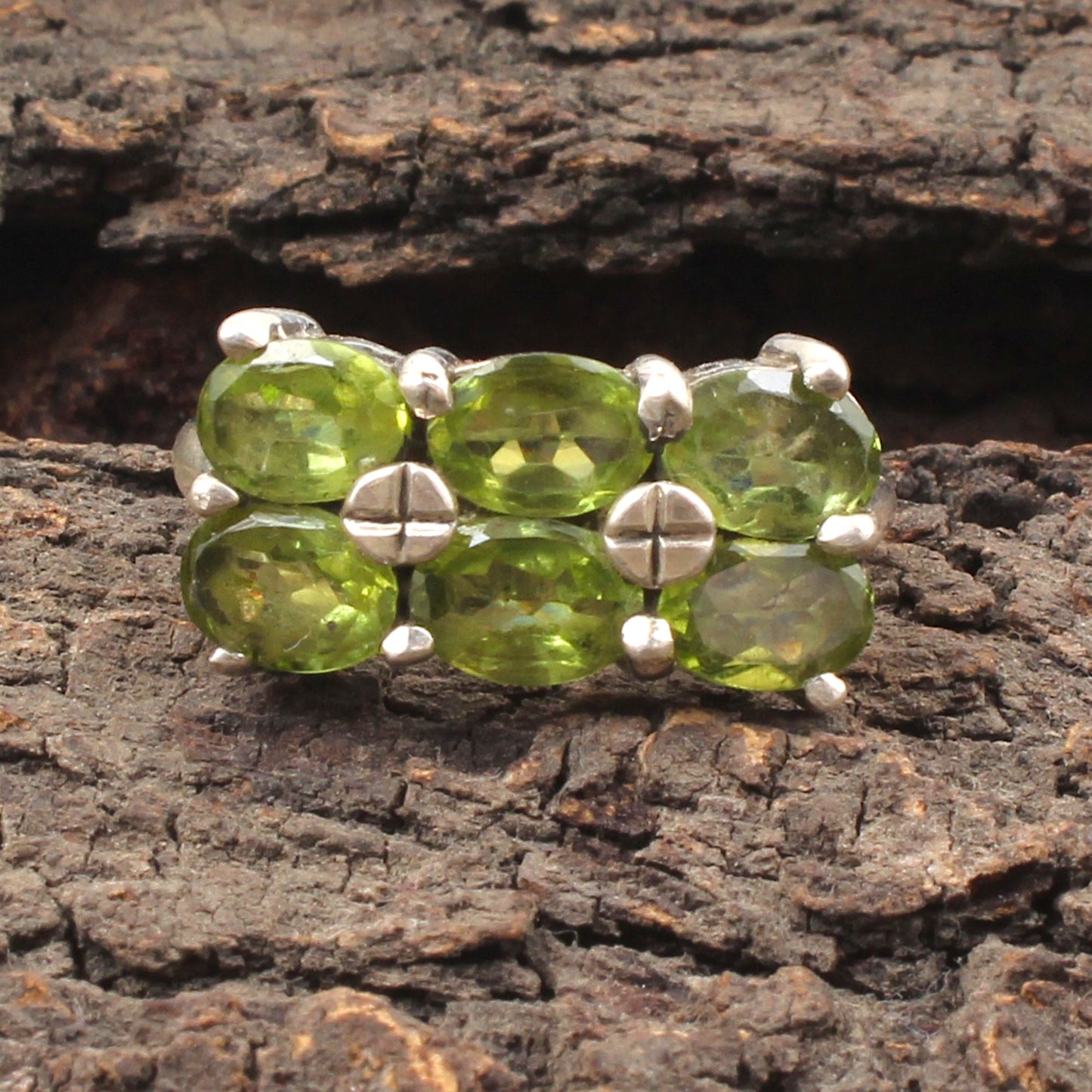 Multi Peridot Ring Handmade 925 Sterling Silver August Birthstone Ring Faceted Oval Gemstone Prong Setting Ring