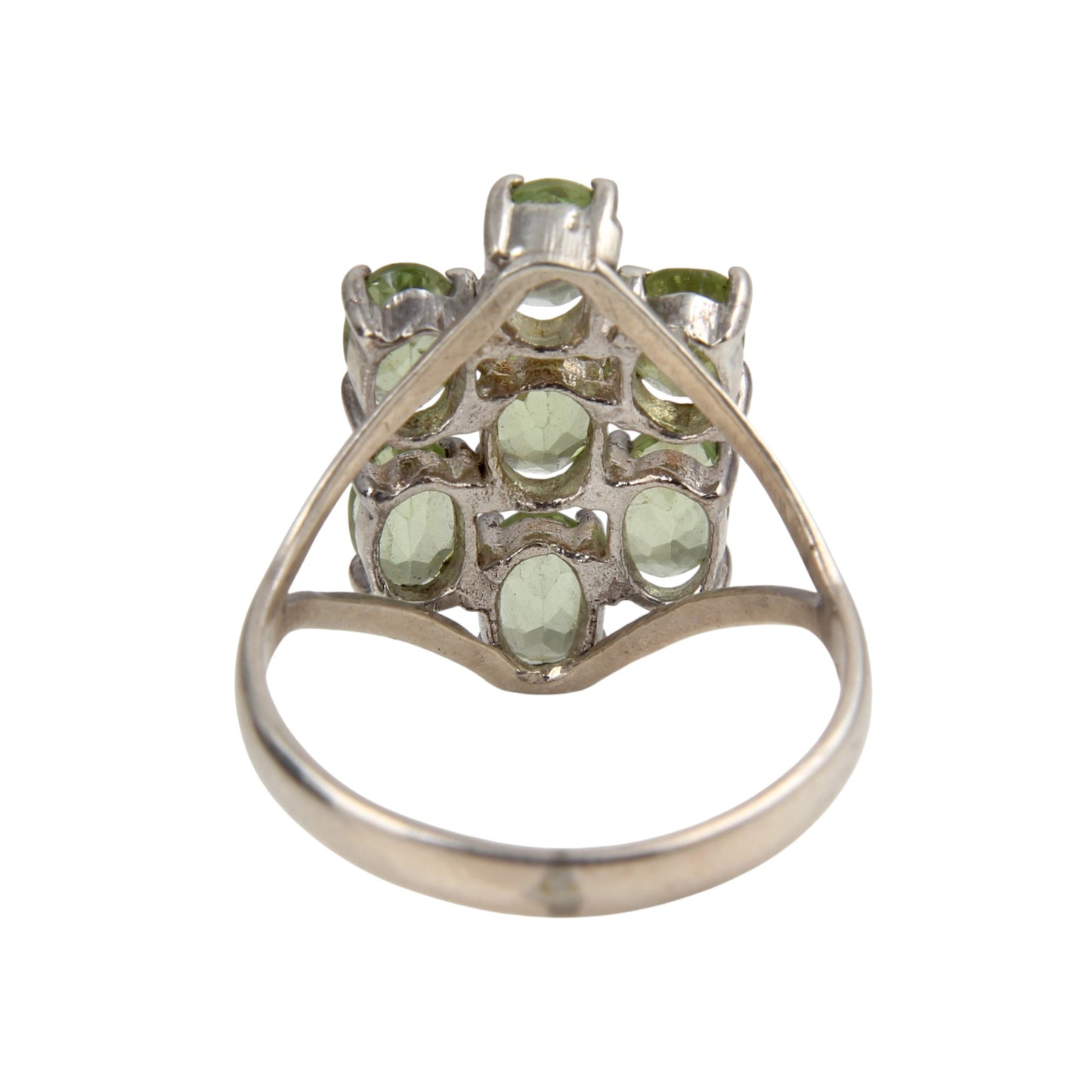 Multi Oval Peridot Ring Handmade 925 Sterling Silver August Birthstone Ring Prong Setting Jewelry