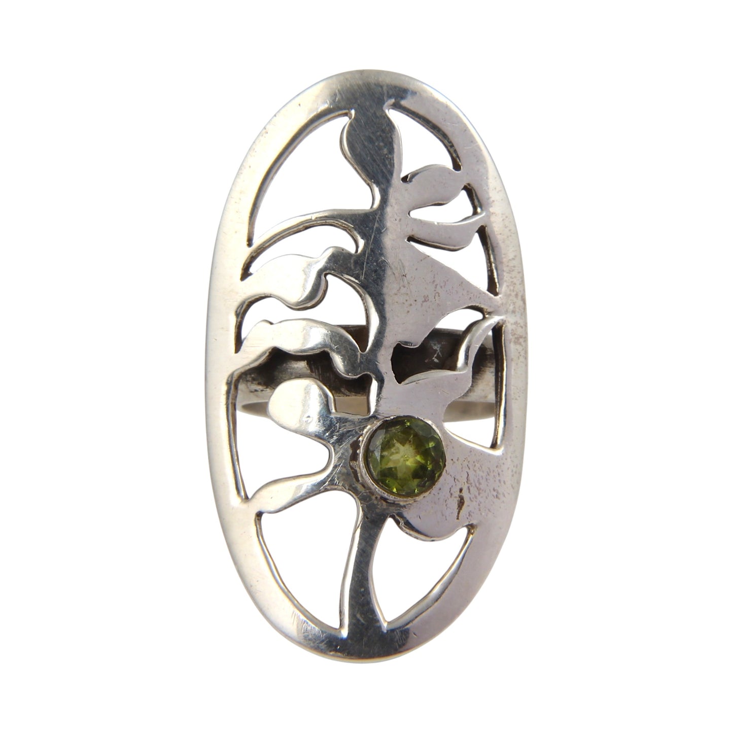 Peridot Ring 925 Sterling Silver Handmade Natural Faceted Gemstone Oval Ring August Birthstone Jewelry Rings For Women