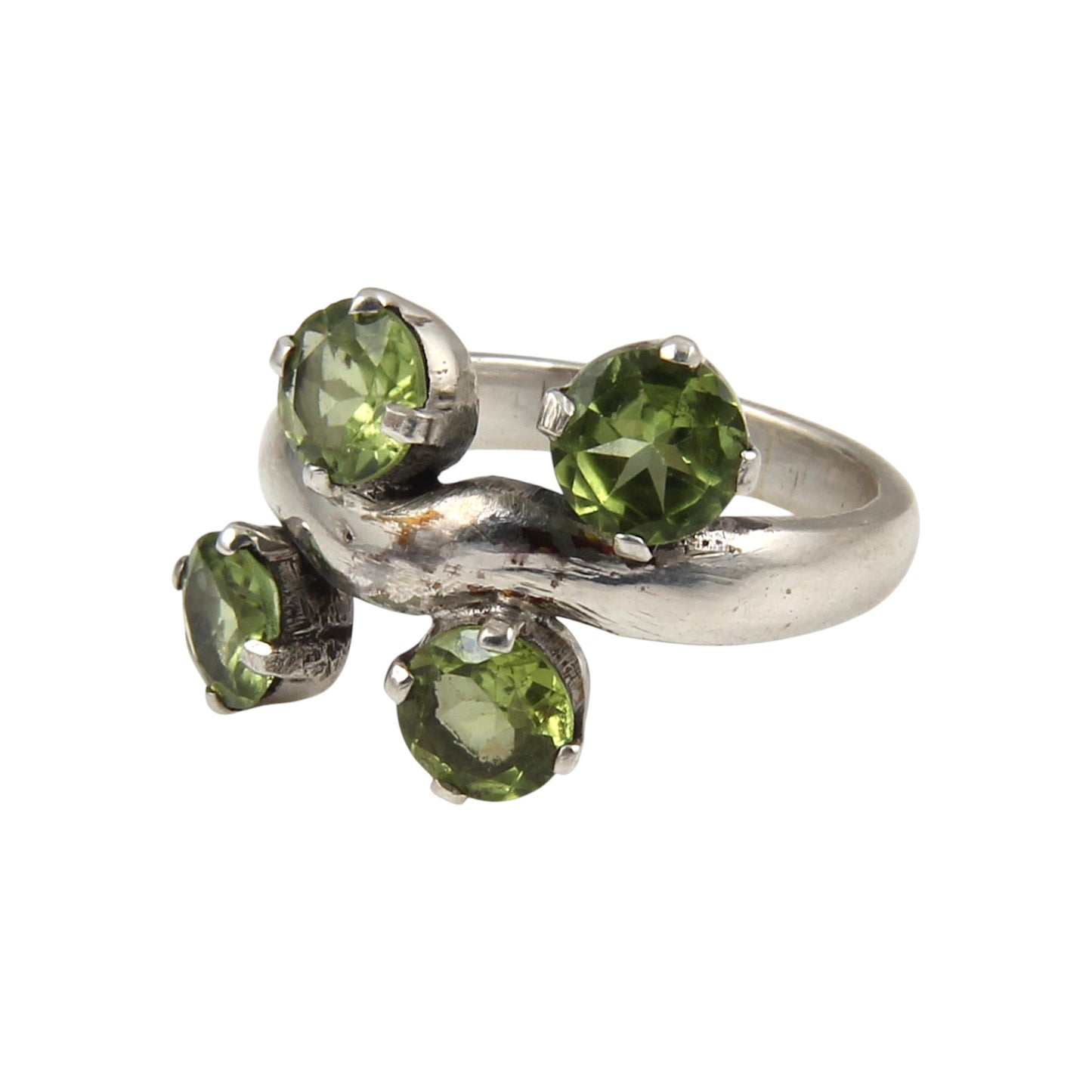 Peridot Ring 925 Sterling Silver Handmade Prong Setting Gemstone Ring August Birthstone Jewelry Rings For Women