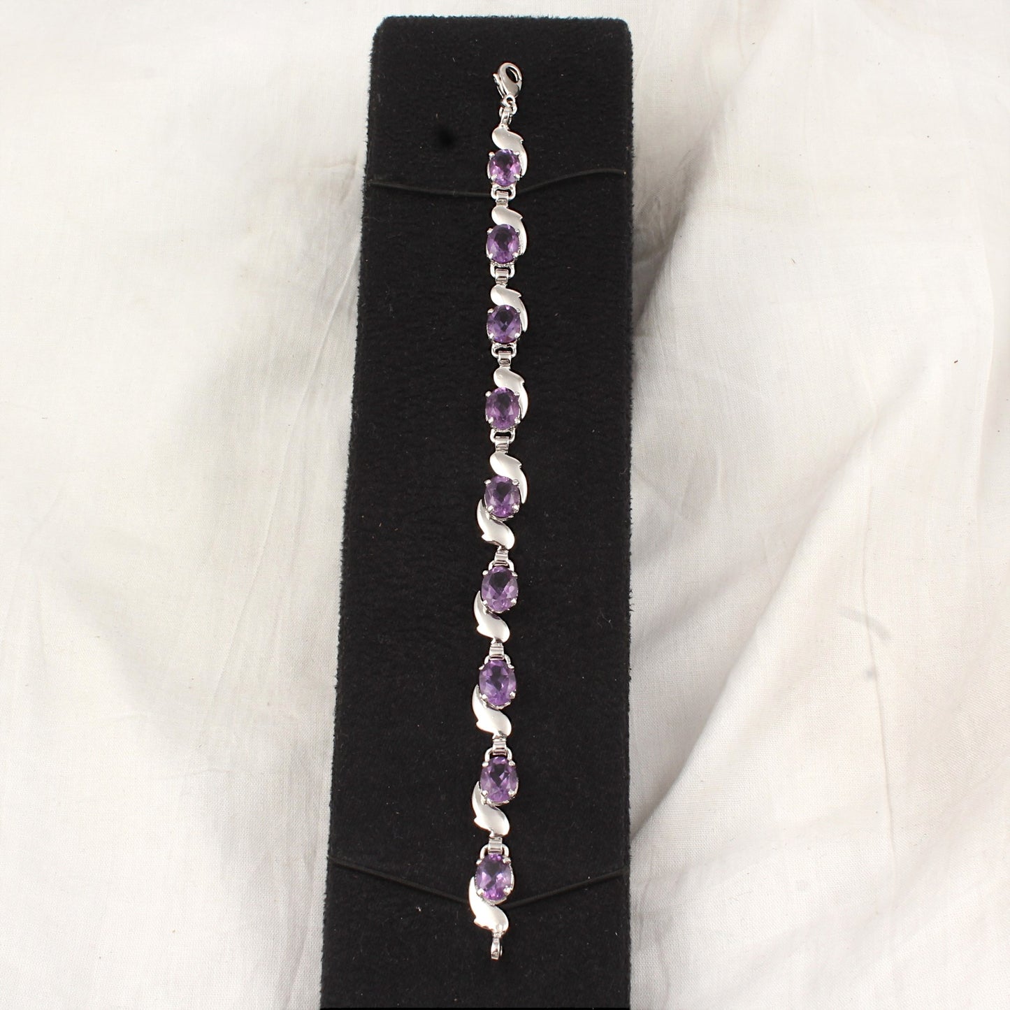 Lovely Charm Amethyst Bracelet 925 Sterling Silver Amethyst Jewelry February Birthstone Bracelet Gift For Her