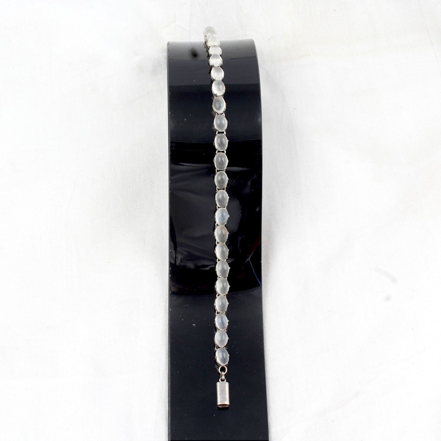Peach Rainbow Moonstone Bracelet Handmade 925 Sterling Silver Prong Setting Multi Stone Bracelet Jewelry