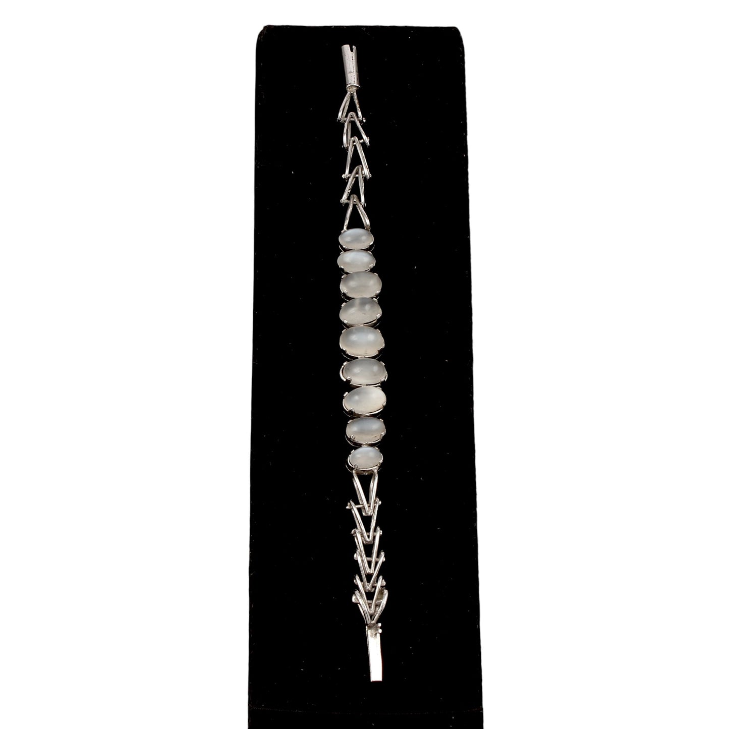 Peach Moonstone Bracelet Handmade 925 Sterling Silver Prong Setting Multi Stone Bracelet Jewelry