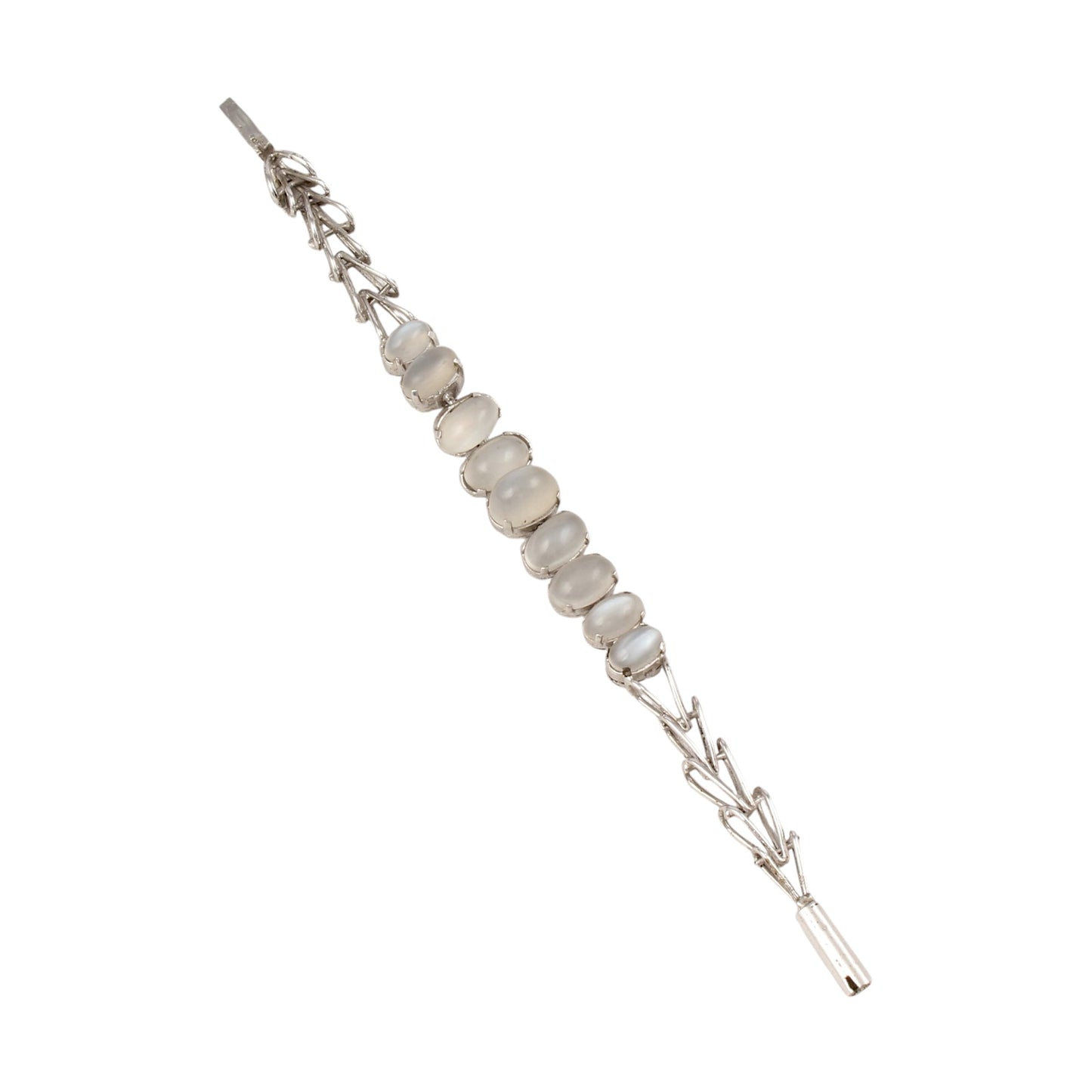 Peach Moonstone Bracelet Handmade 925 Sterling Silver Prong Setting Multi Stone Bracelet Jewelry