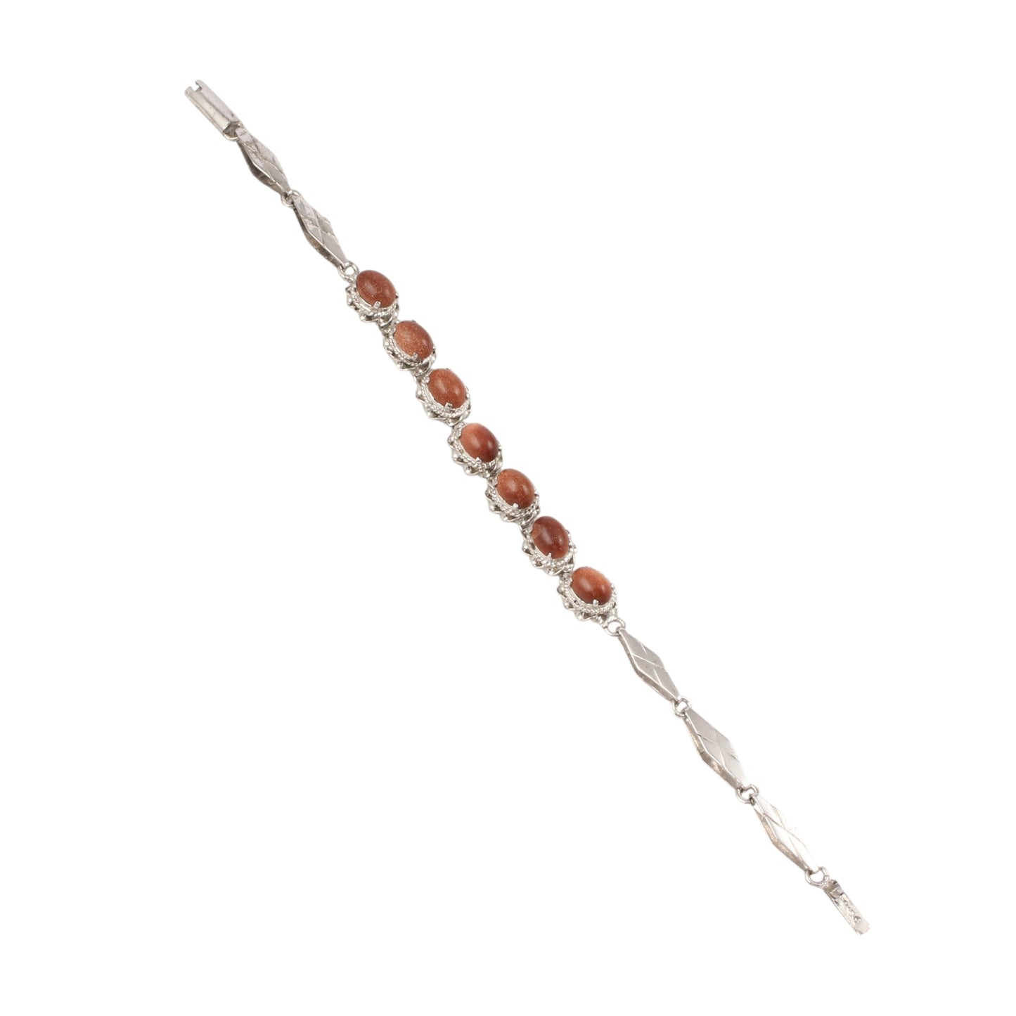 Sandstone Bracelet Handmade 925 Sterling Silver Sunstone Bracelet Designer Twisted Wire Designer Bracelet