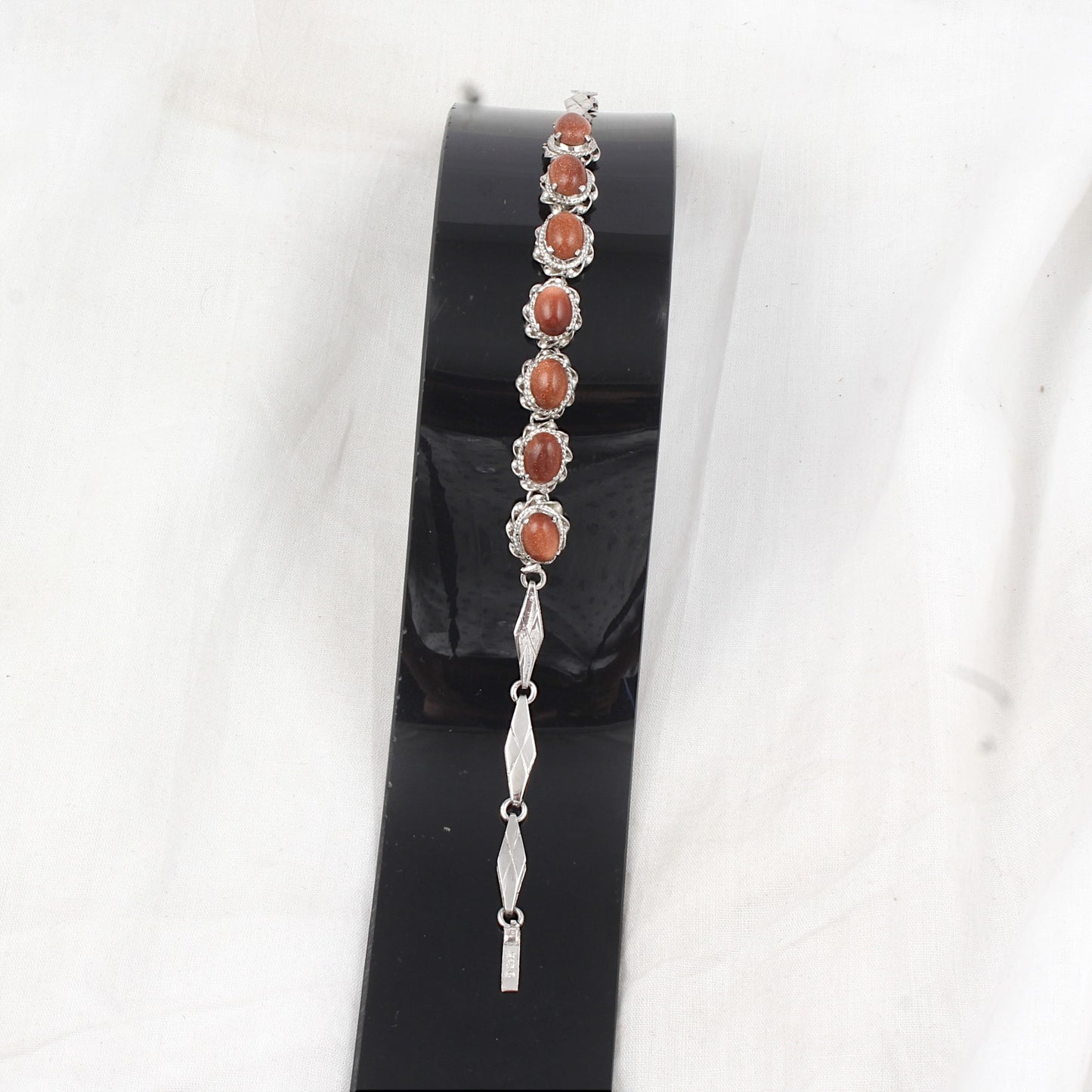 Sandstone Bracelet Handmade 925 Sterling Silver Sunstone Bracelet Designer Twisted Wire Designer Bracelet