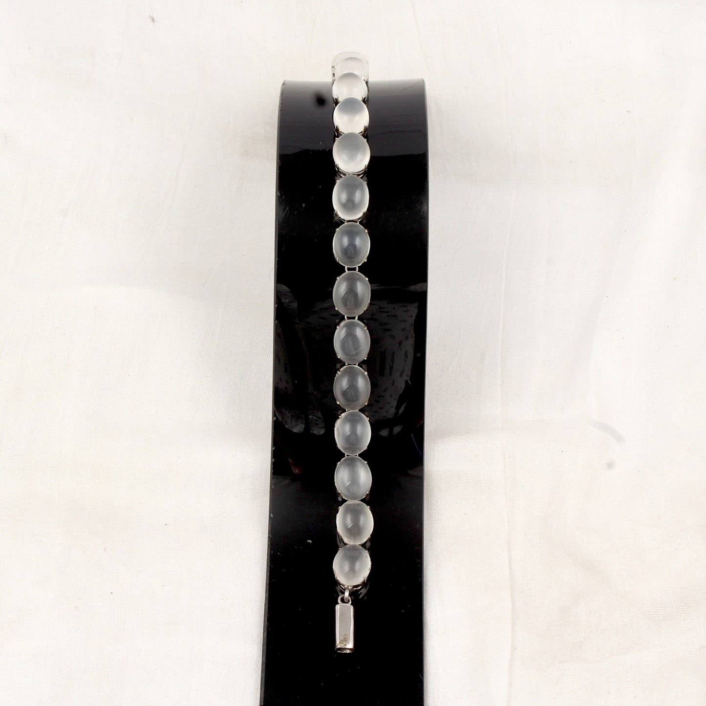 Natural Peach Moonstone Bracelet Handmade 925 Sterling Silver Prong Setting Multi Stone Bracelet Jewelry