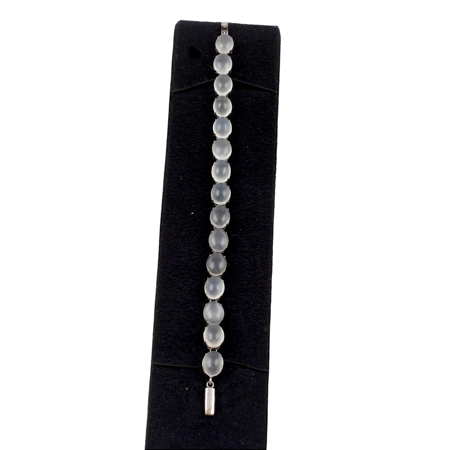 Natural Peach Moonstone Bracelet Handmade 925 Sterling Silver Prong Setting Multi Stone Bracelet Jewelry