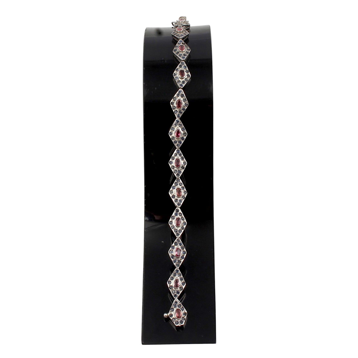 Elegant Garnet Bracelet Wedding Jewelry Handmade 925 Sterling Silver Lovely Gemstone Bracelet