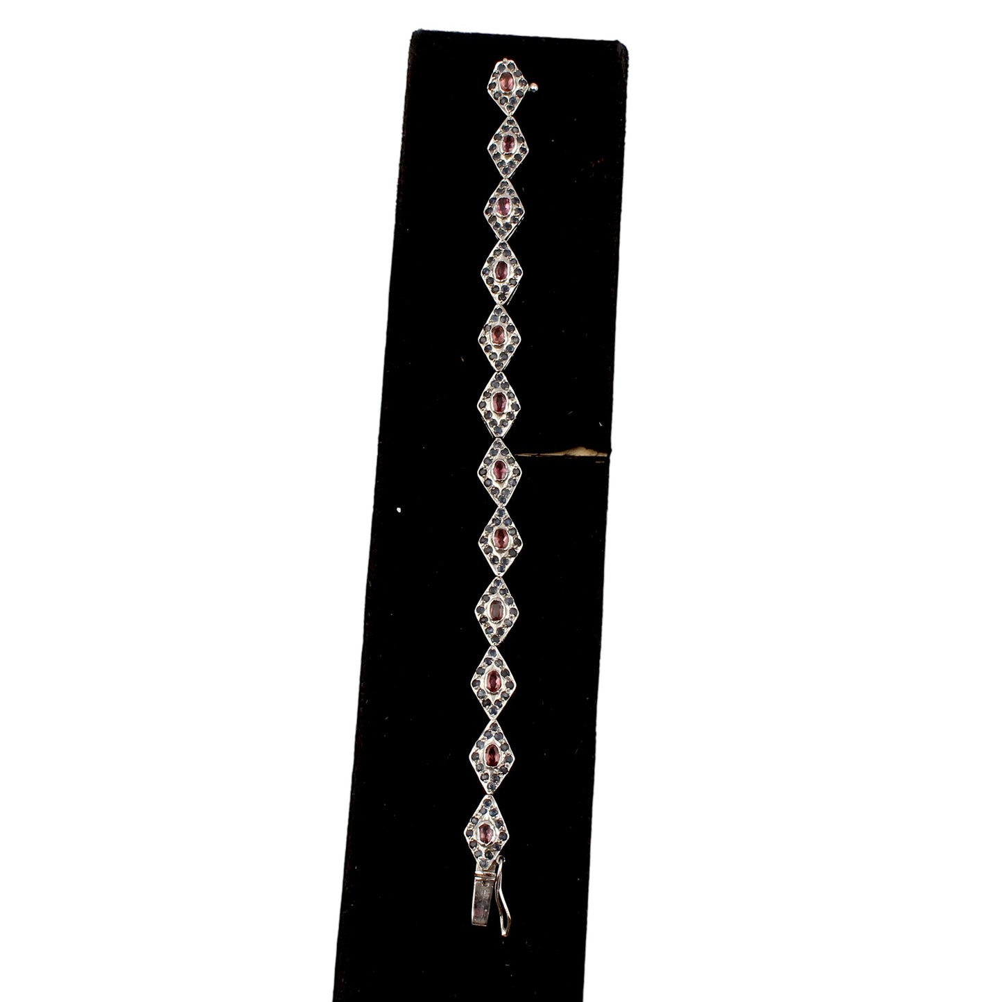 Elegant Garnet Bracelet Wedding Jewelry Handmade 925 Sterling Silver Lovely Gemstone Bracelet