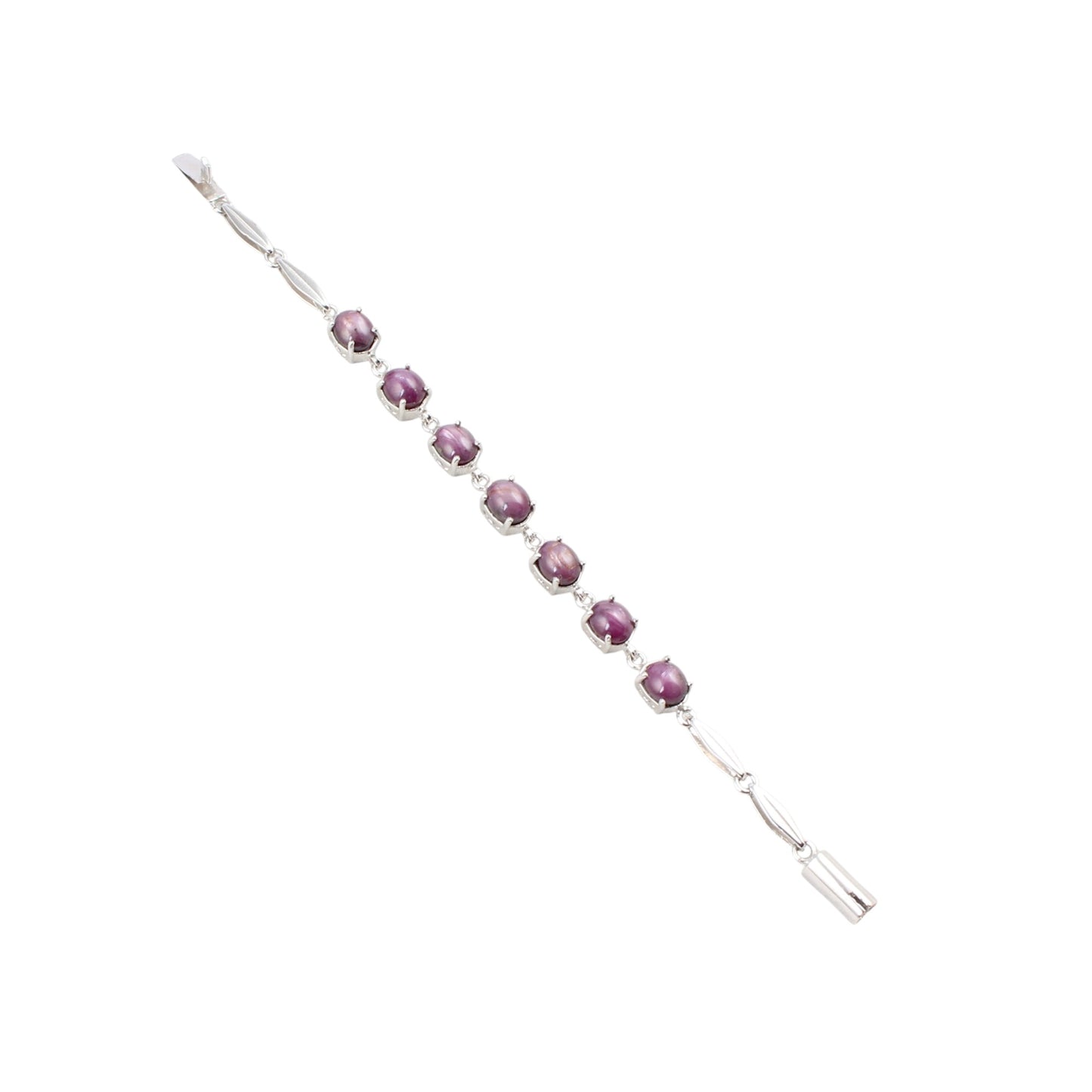 Star Ruby Bracelet Handmade 925 Sterling Silver Designer Ruby Bracelet Birthday Gift For Her
