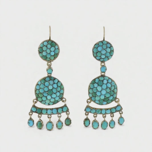 Turquoise vintage earring