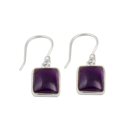 Amethyst Earrings in 925 Sterling Silver Loose Gemstone Earrings