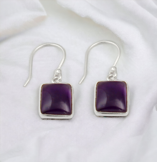 Amethyst Sterling Silver Earrings