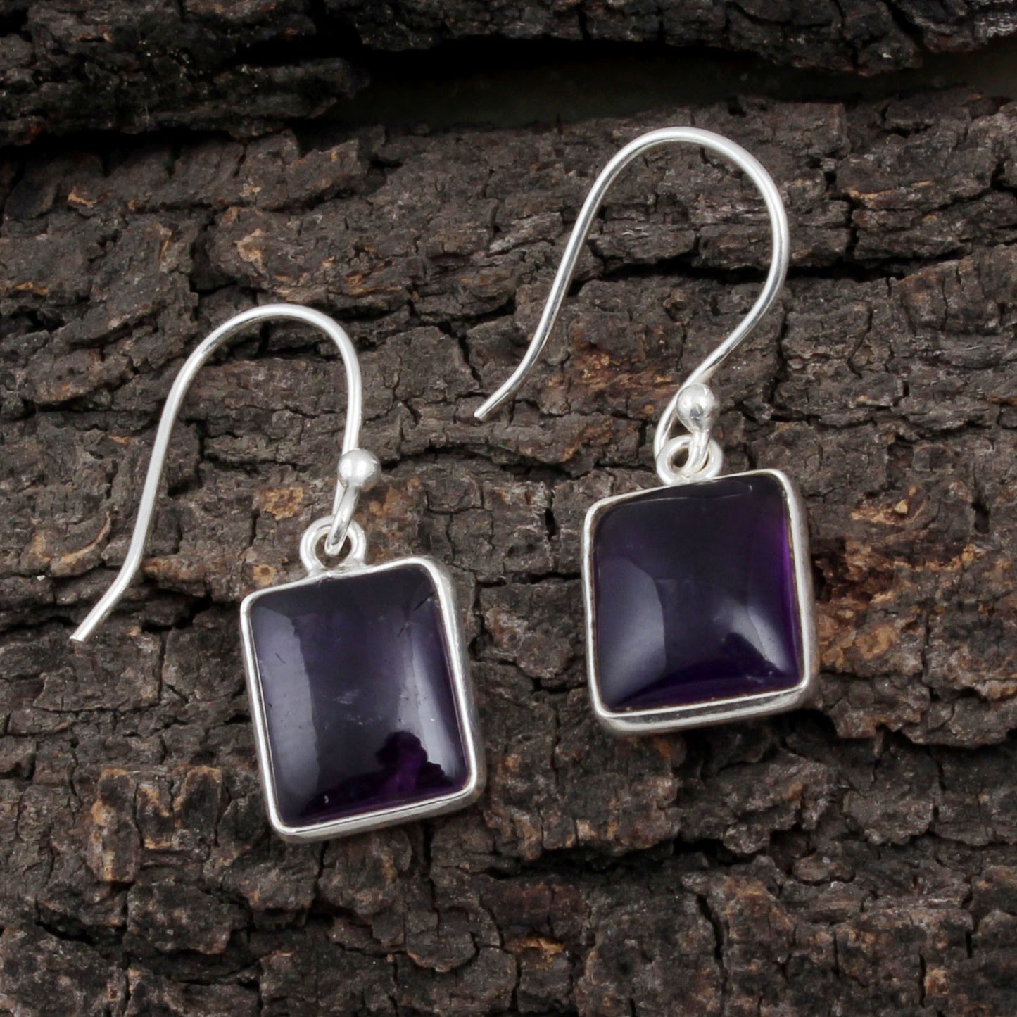 Amethyst Sterling Silver Earrings