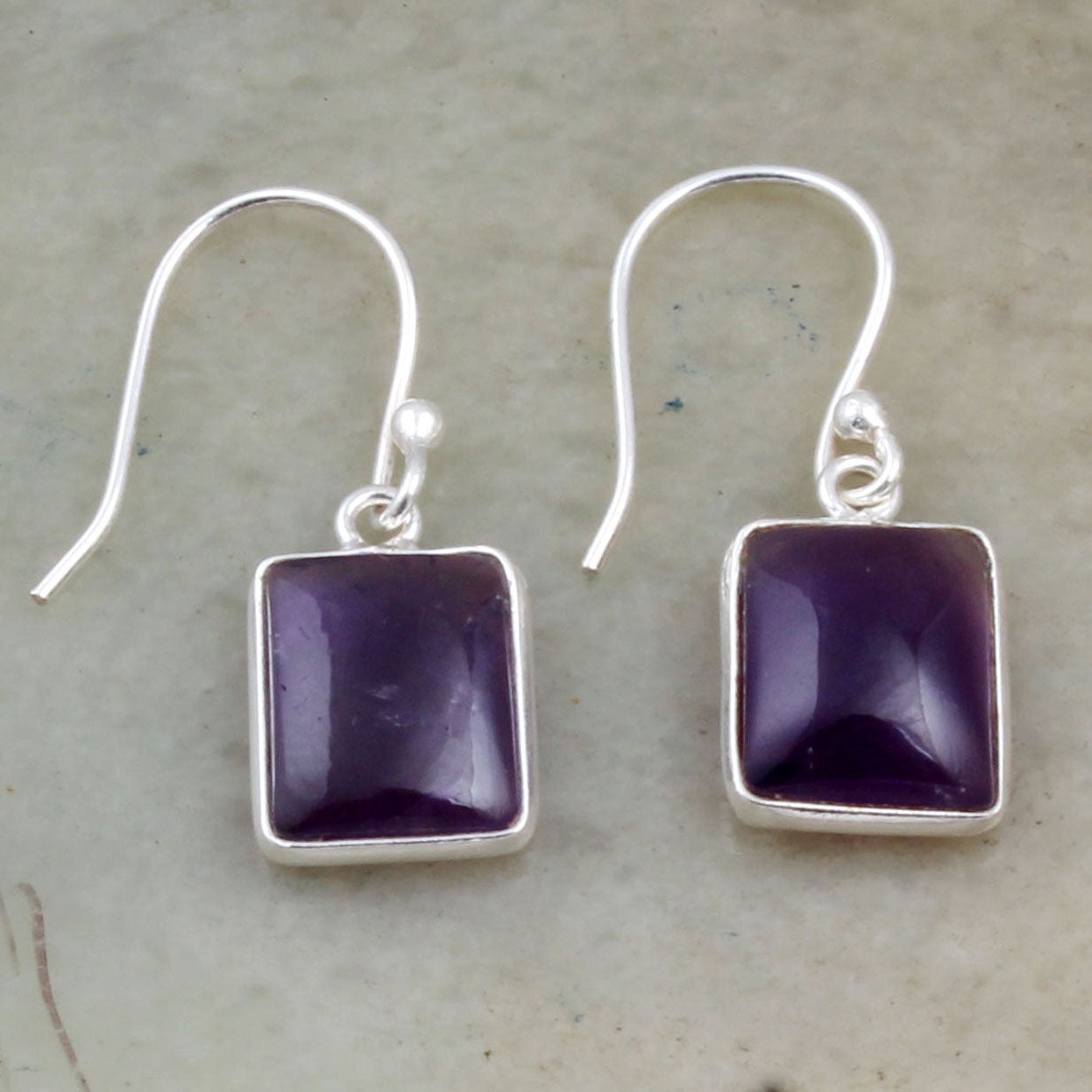 Amethyst Sterling Silver Earrings