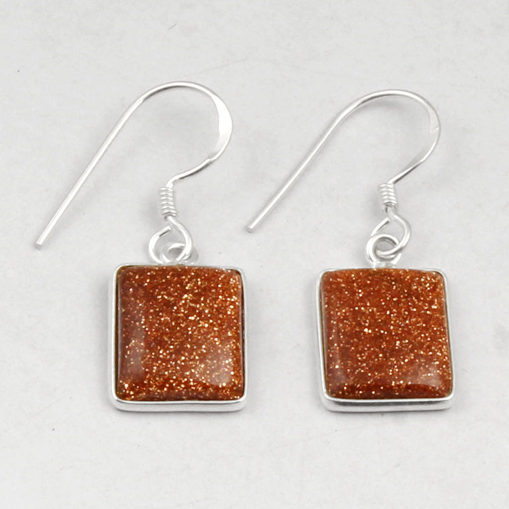 Redsand Stone Sterling Silver Earrings