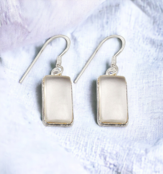 Crystal Sterling Silver Earrings